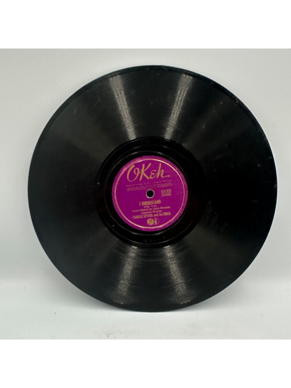 Charlie Spivak & His Orch. I Understand / Two Hearts Okeh 6110 78 RPM Jazz Swing